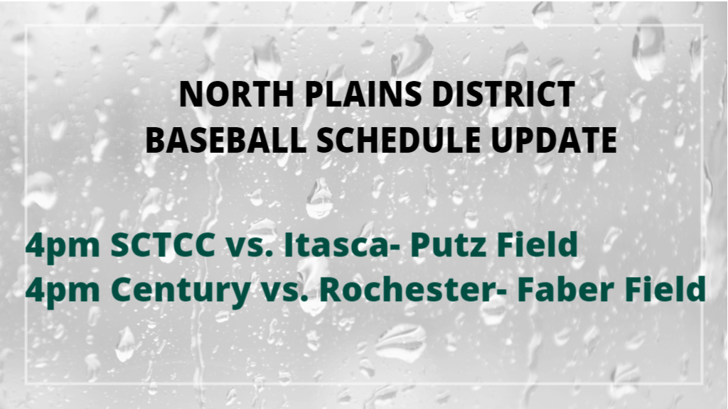 Weather Changes Start times for 5/20 North Plains District games to 4pm